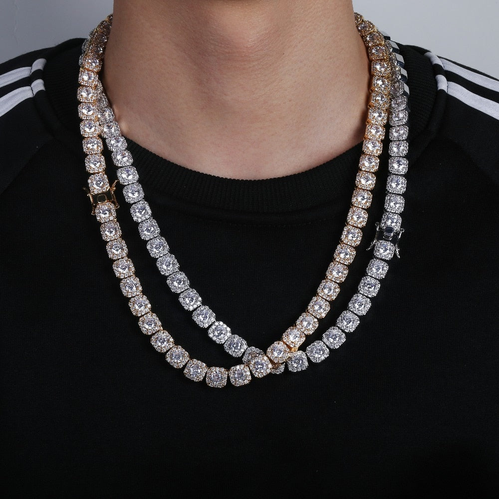 10MM Solitaire Tennis Chain - RIGHTOUTFIT