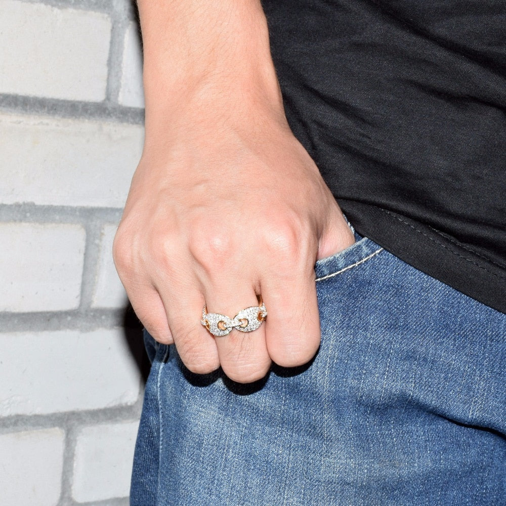 12mm Men's Cuban Link Ring - RIGHTOUTFIT