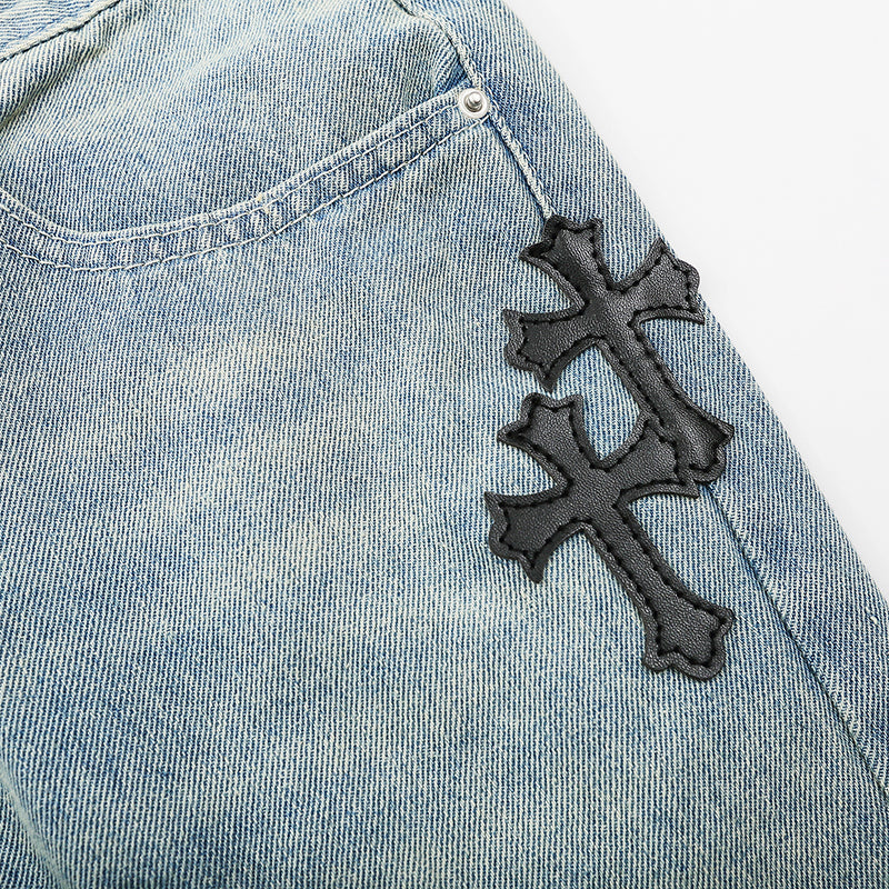 Chrome Cross Denim Pants