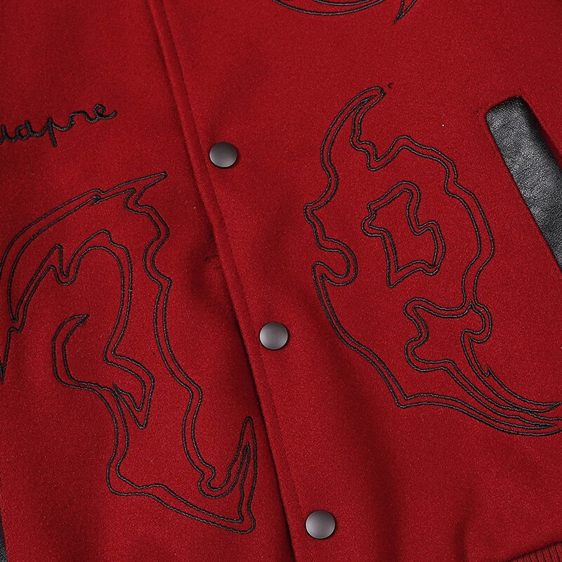 Harajuku Patchwork Varsity Jacket