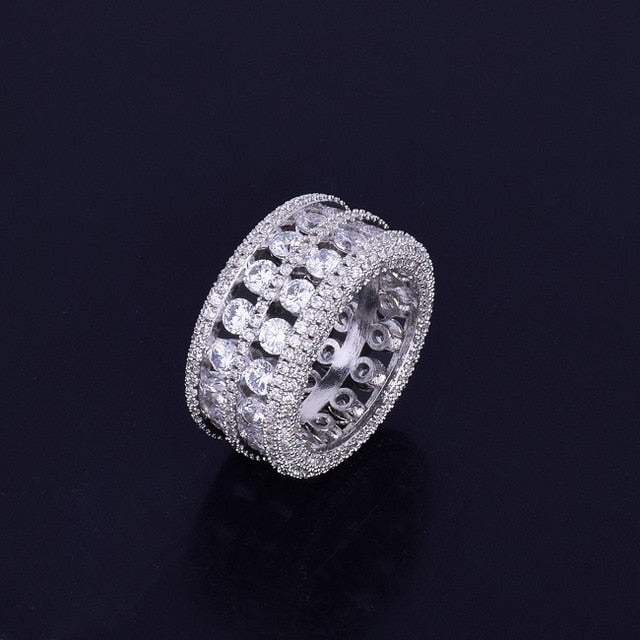 7 Row Solitaire Ring - RIGHTOUTFIT