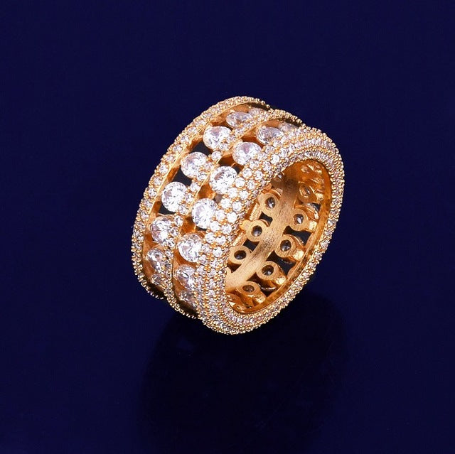 7 Row Solitaire Ring - RIGHTOUTFIT