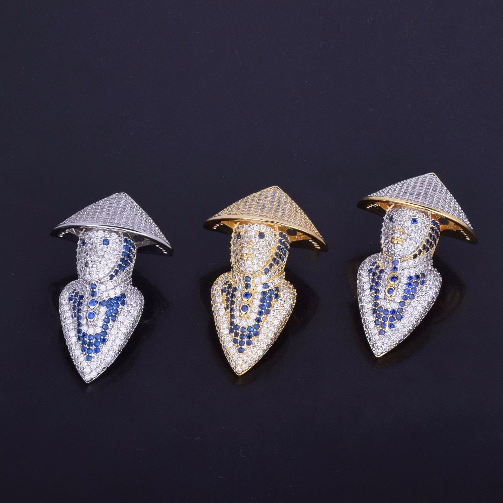 Blue Mortal Kombat character Pendant  with Chain - RIGHTOUTFIT