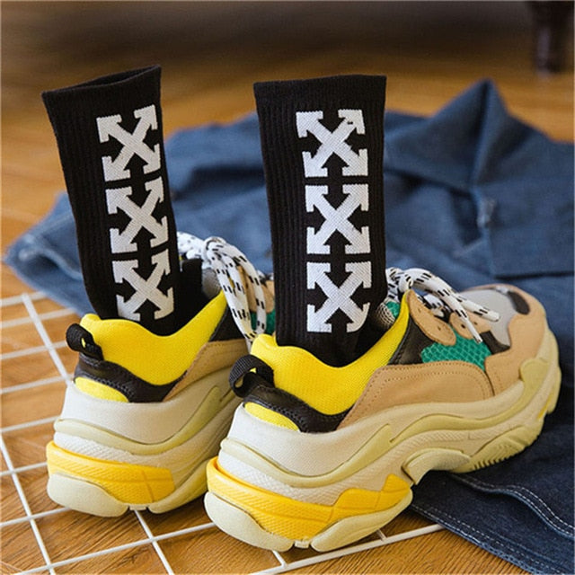 Cross Of Pattern Harajuku 3 pairs Socks - RIGHTOUTFIT