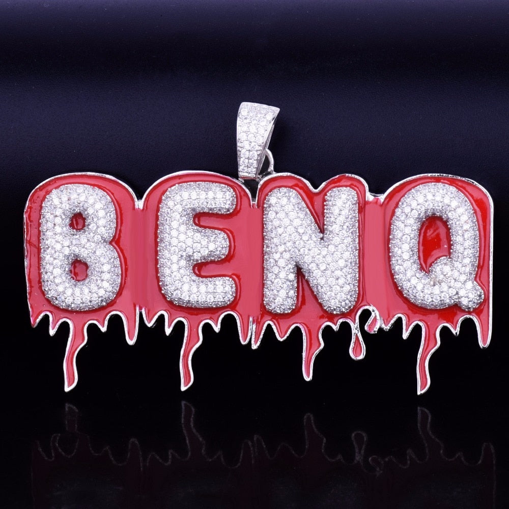 Custom Red Oil Drip Chain - RIGHTOUTFIT