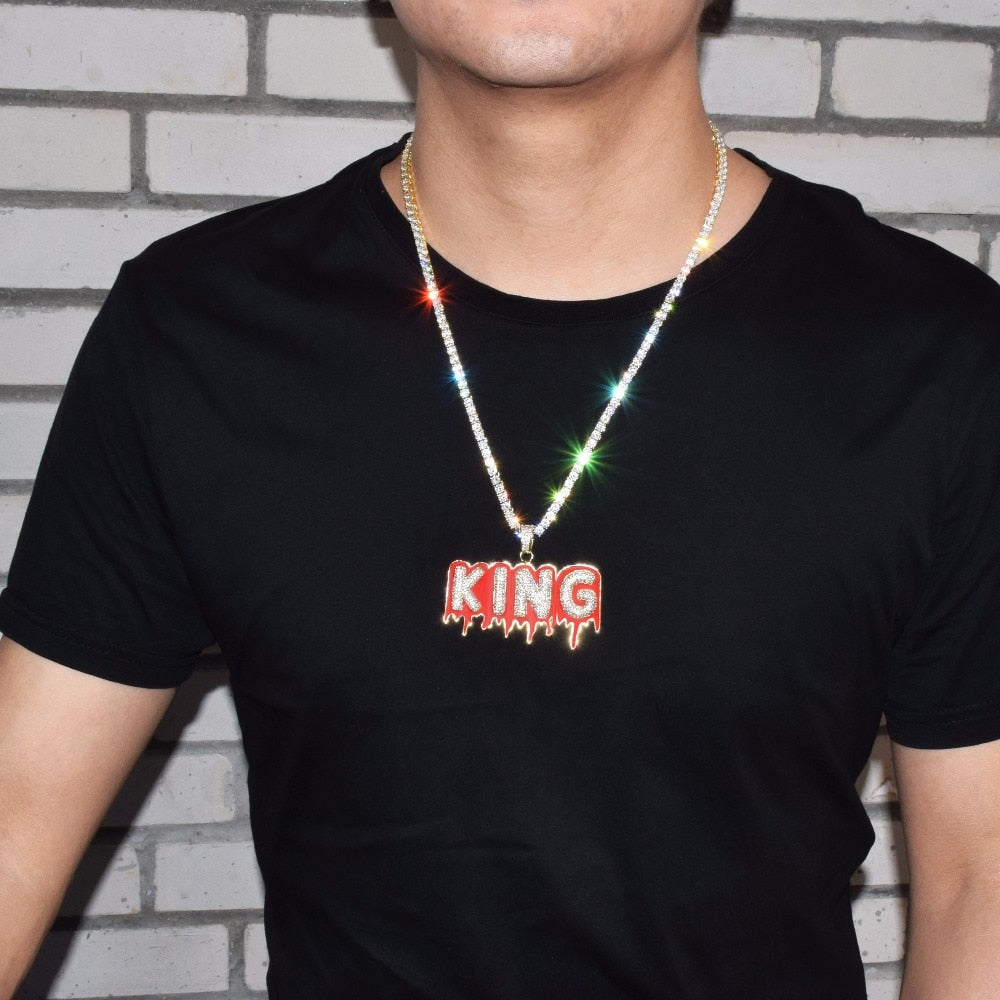 Custom Red Oil Drip Chain - RIGHTOUTFIT