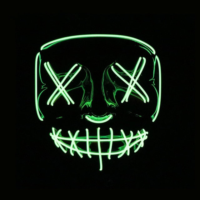LED Neon Mask - RIGHTOUTFIT