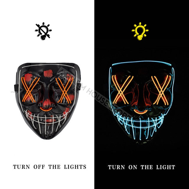 LED Neon Mask - RIGHTOUTFIT