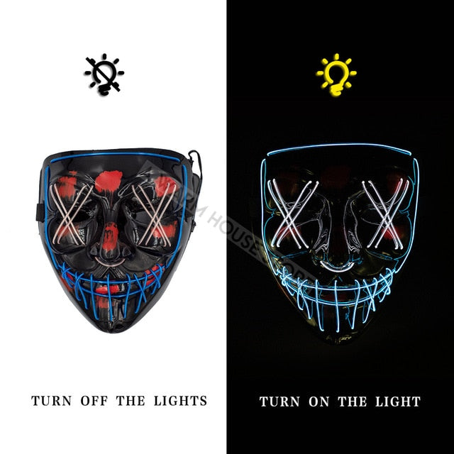 LED Neon Mask - RIGHTOUTFIT