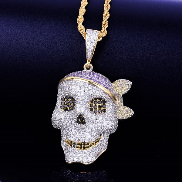 Skull Pendant  with Chain - RIGHTOUTFIT