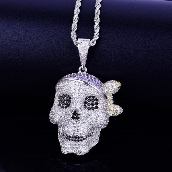 Skull Pendant  with Chain - RIGHTOUTFIT