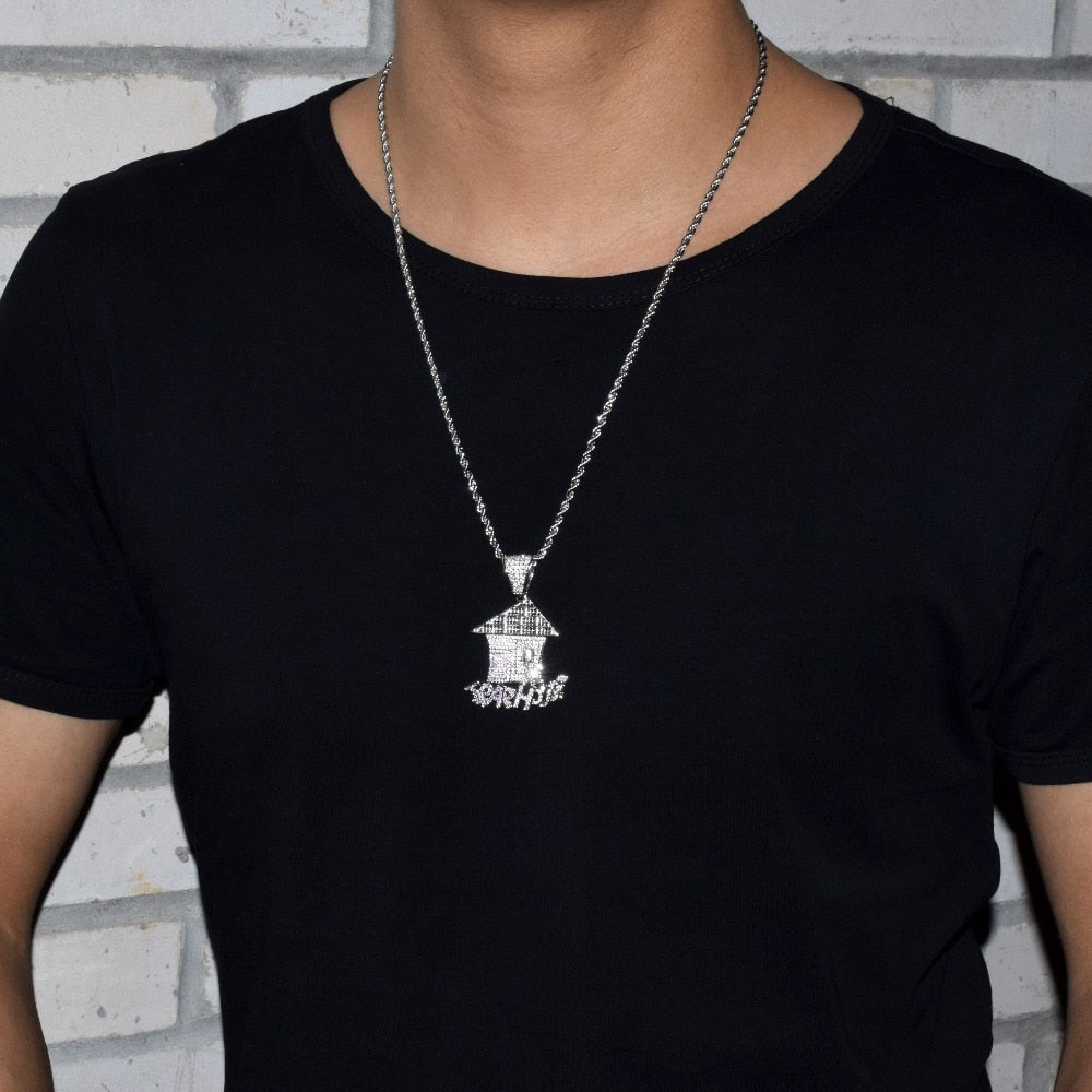 Trap house Pendant with Chain - RIGHTOUTFIT