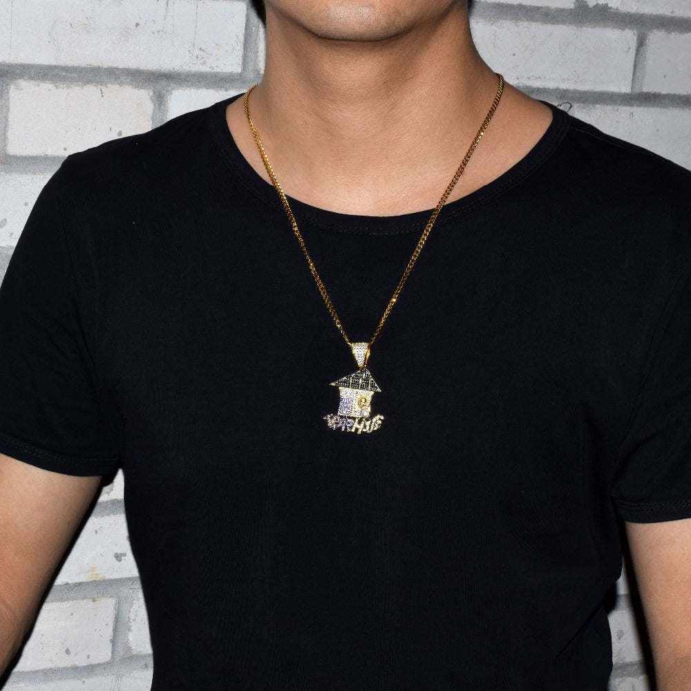 Trap house Pendant with Chain - RIGHTOUTFIT