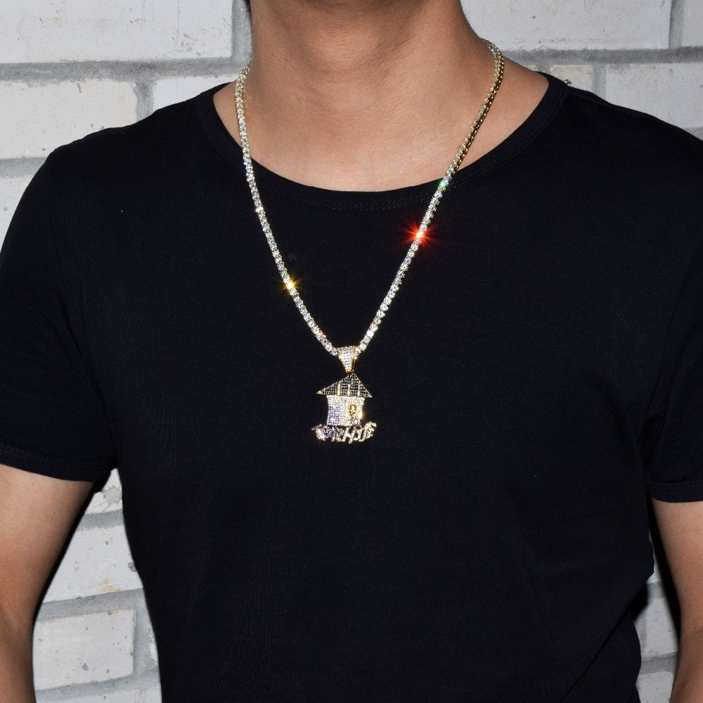 Trap house Pendant with Chain - RIGHTOUTFIT