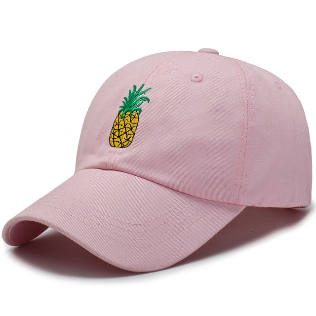 Pineapple Embroidered Baseball Caps - RIGHTOUTFIT