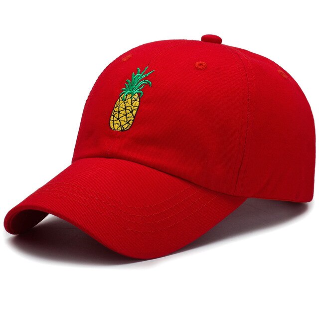 Pineapple Embroidered Baseball Caps - RIGHTOUTFIT