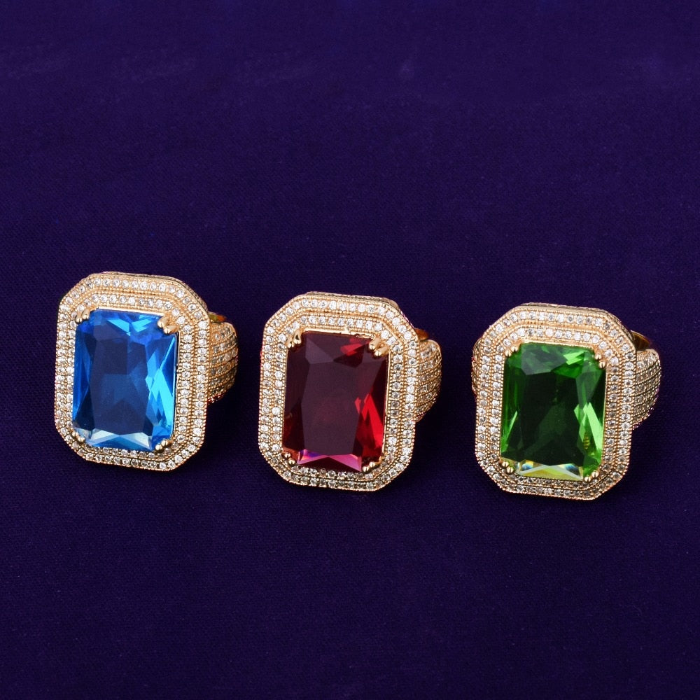 Gem Iced Ring - RIGHTOUTFIT