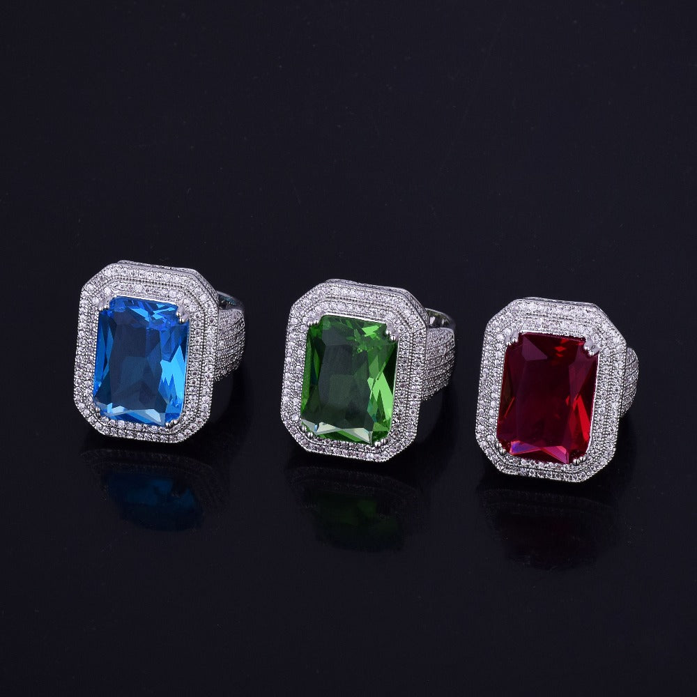 Gem Iced Ring - RIGHTOUTFIT