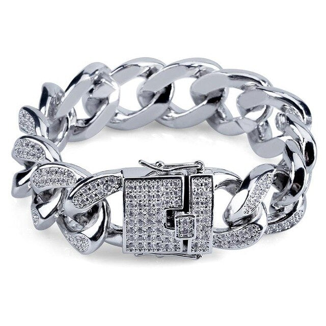 18MM Cuban Link Bracelets - RIGHTOUTFIT