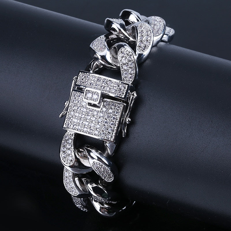 18MM Cuban Link Bracelets - RIGHTOUTFIT