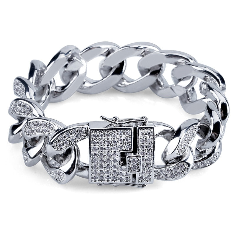 18MM Cuban Link Bracelets - RIGHTOUTFIT