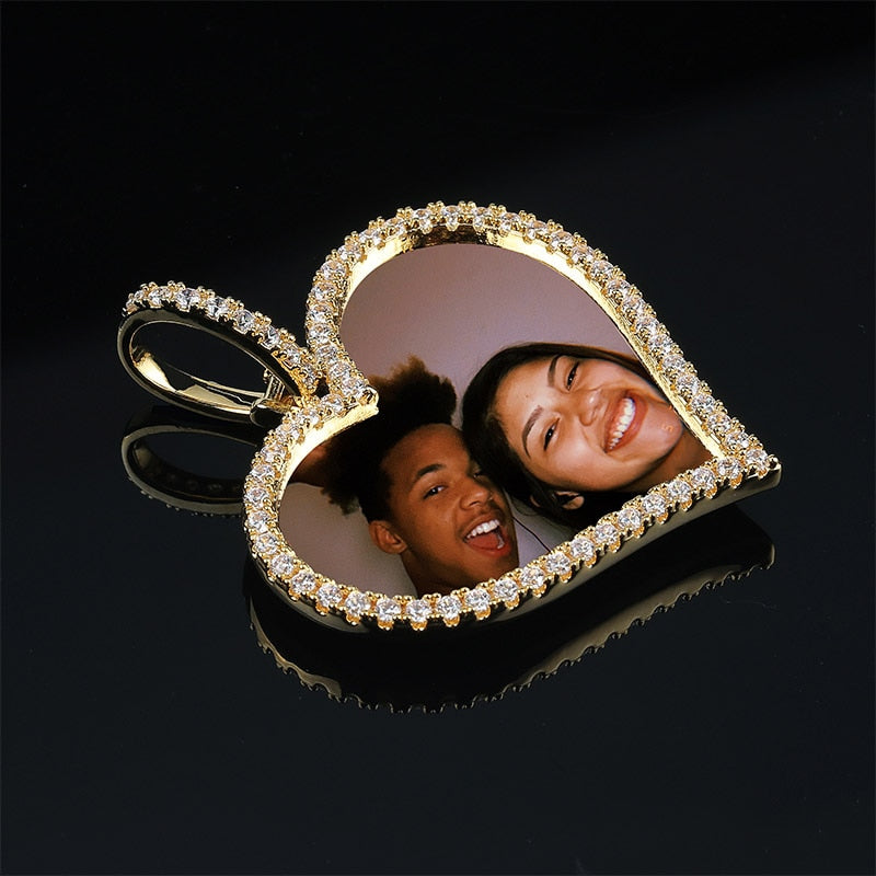 Custom Made Photo Heart Medallions - RIGHTOUTFIT