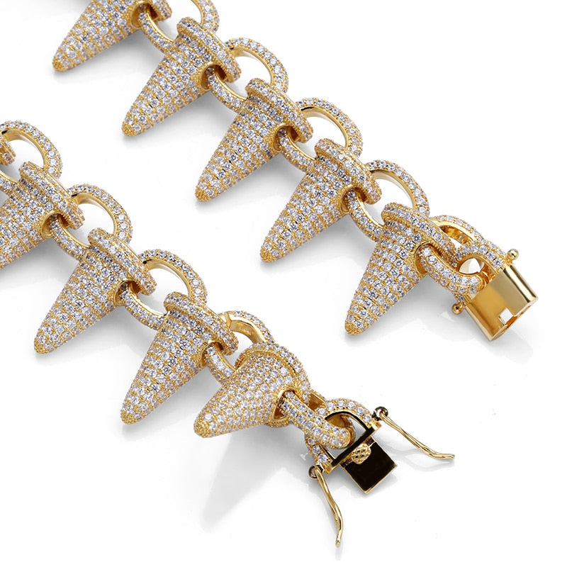 Spikes Rivet Mens Rivet Charm Bracelets - RIGHTOUTFIT