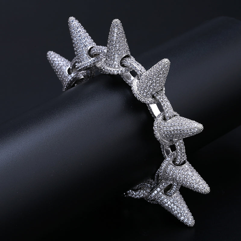 Spikes Rivet Mens Rivet Charm Bracelets - RIGHTOUTFIT