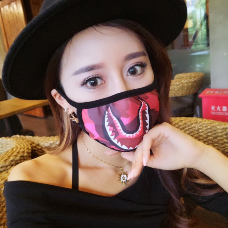 Camouflage Shark mask - RIGHTOUTFIT