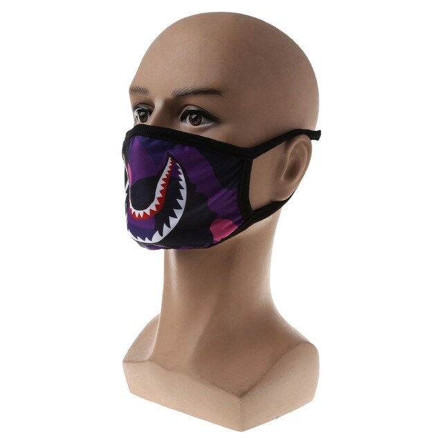 Camouflage Shark mask - RIGHTOUTFIT