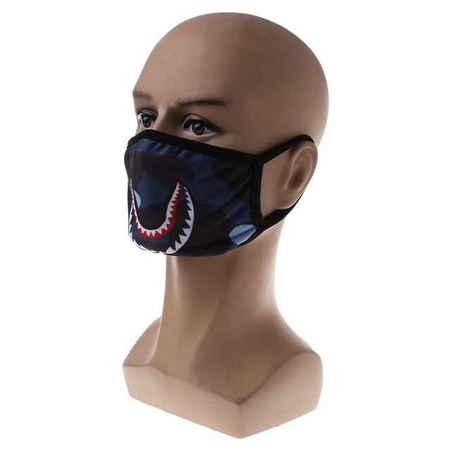 Camouflage Shark mask - RIGHTOUTFIT