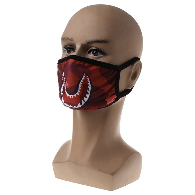 Camouflage Shark mask - RIGHTOUTFIT