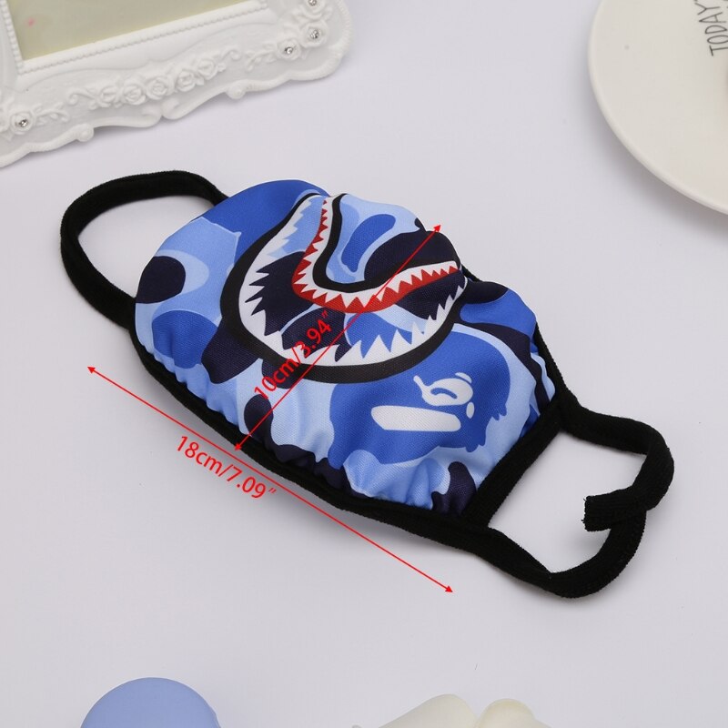 Camouflage Shark mask - RIGHTOUTFIT