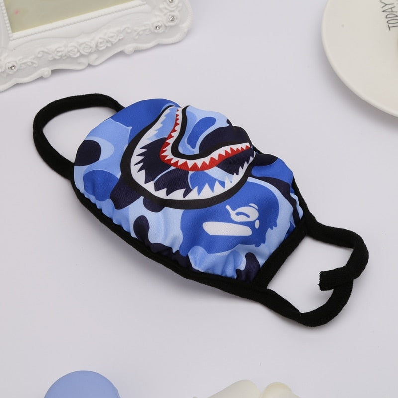 Camouflage Shark mask - RIGHTOUTFIT