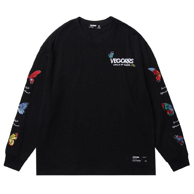 Vegorrs Butterfly Embroidered Sweatshirt