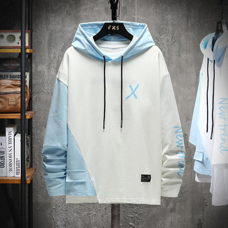 X Pullover Men's Colorblocked Hoodie