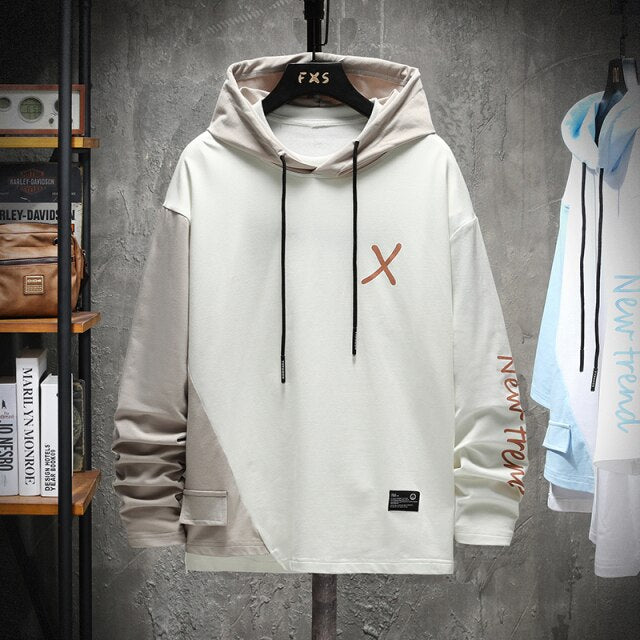 X Pullover Men's Colorblocked Hoodie