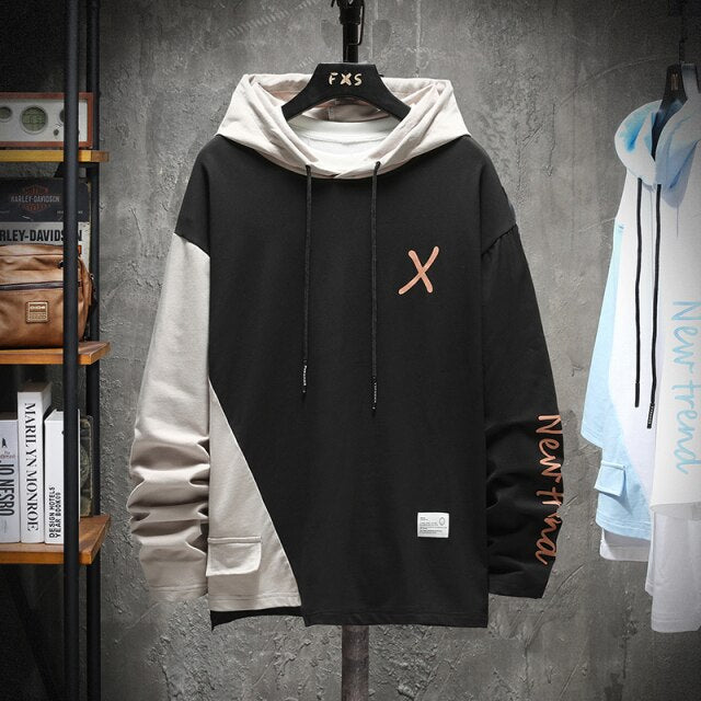 X Pullover Men's Colorblocked Hoodie