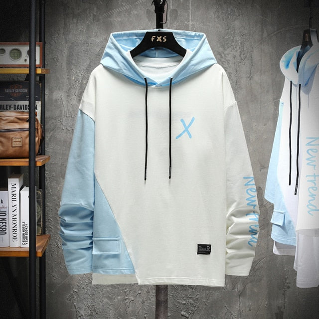X Pullover Men's Colorblocked Hoodie