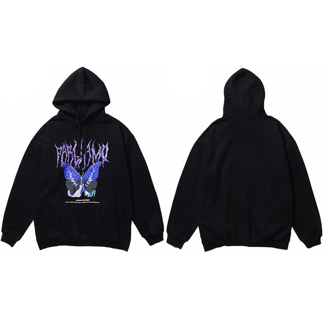 Purple Butterfly Hoodie