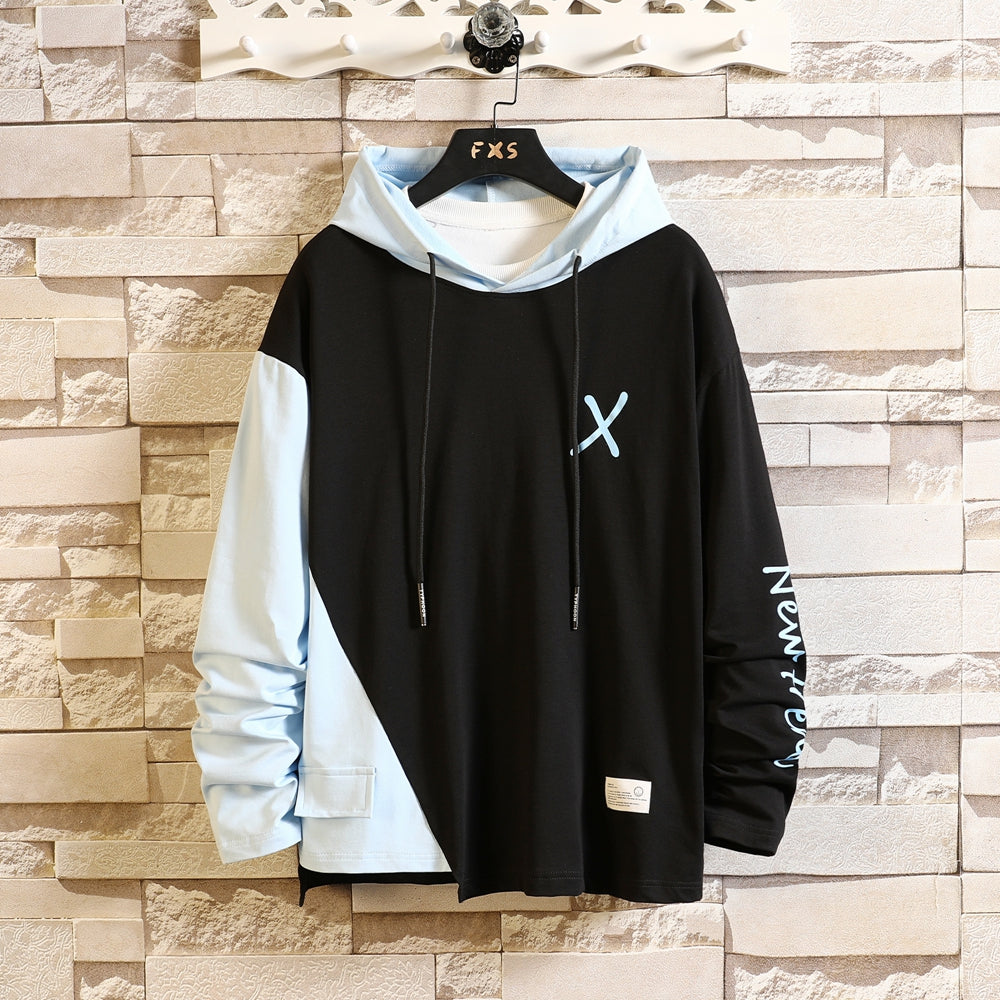 X Pullover Men's Colorblocked Hoodie