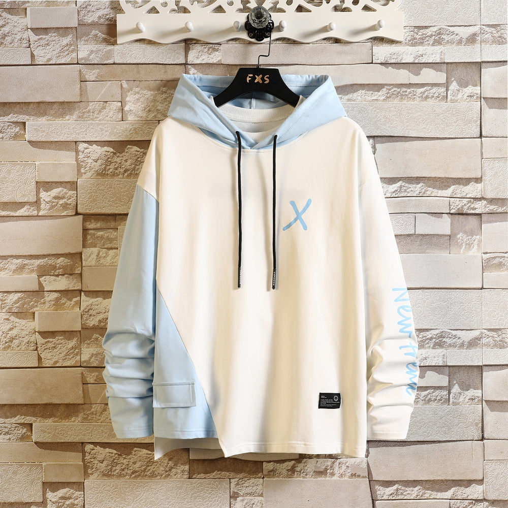 X Pullover Men's Colorblocked Hoodie