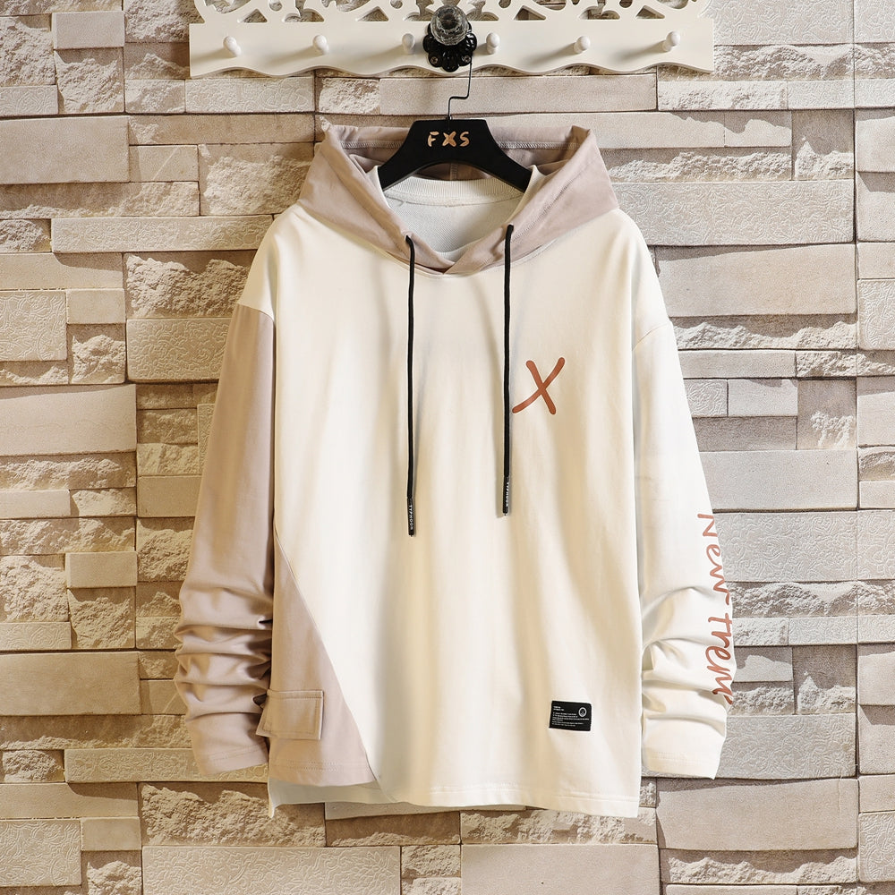 X Pullover Men's Colorblocked Hoodie