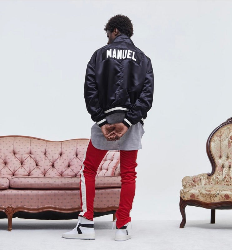 Side Patchwork track pants - RIGHTOUTFIT