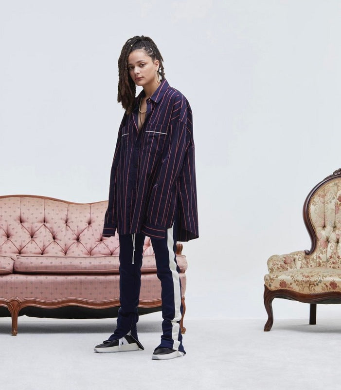 Side Patchwork track pants - RIGHTOUTFIT