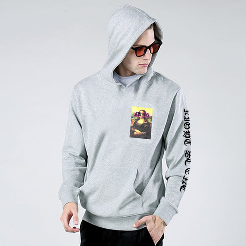 Mona Lisa Print Hoodies - RIGHTOUTFIT