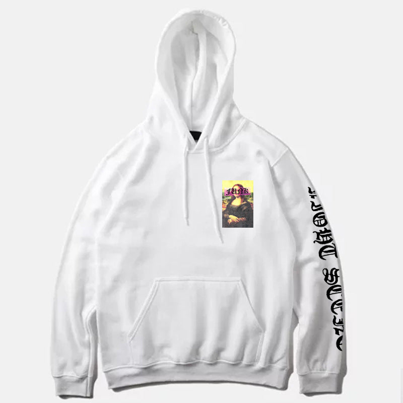 Mona Lisa Print Hoodies - RIGHTOUTFIT