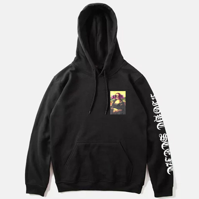 Mona Lisa Print Hoodies - RIGHTOUTFIT