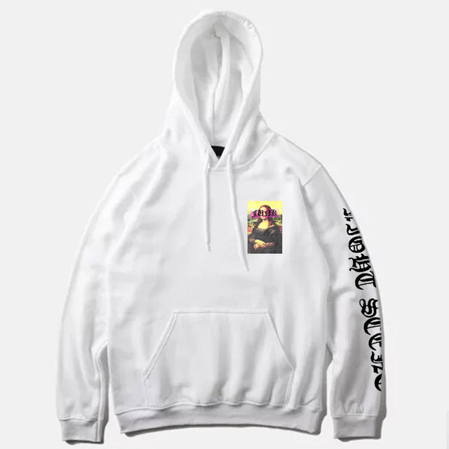 Mona Lisa Print Hoodies - RIGHTOUTFIT