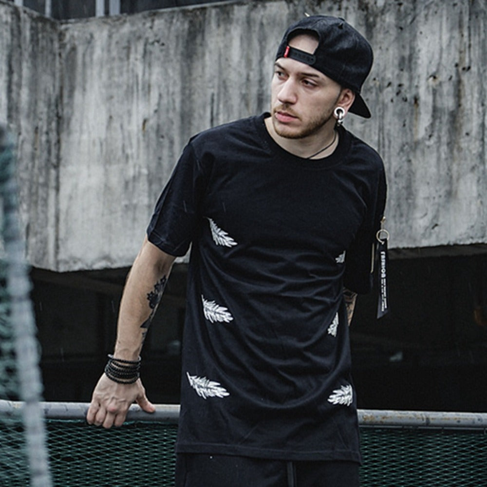 Print+Embroidery Short Sleeve - RIGHTOUTFIT